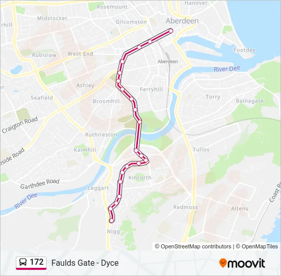 172 Bus Line Map