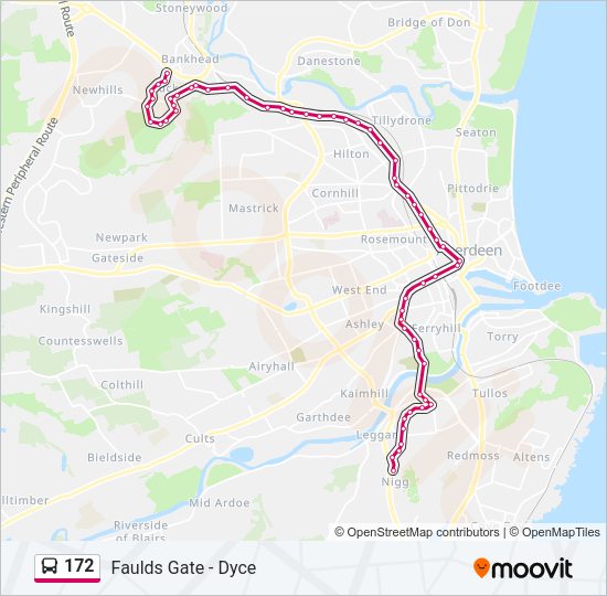172 Bus Line Map