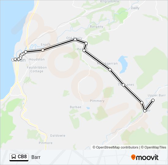 CB8 Bus Line Map