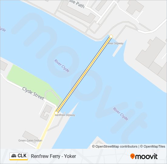 CLK Ferry Line Map