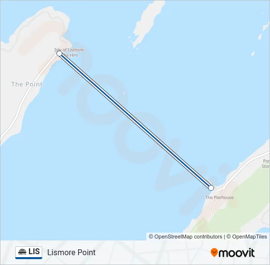 LIS Ferry Line Map