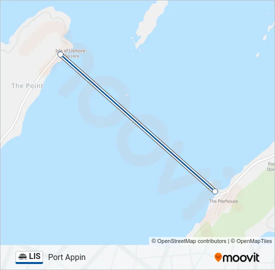 LIS Ferry Line Map