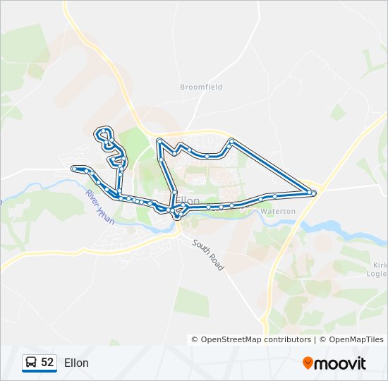 Bus 52 Route Map 52 Route: Schedules, Stops & Maps - Ellon (Updated)