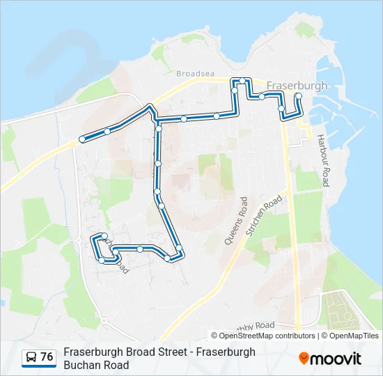 76 Bus Line Map