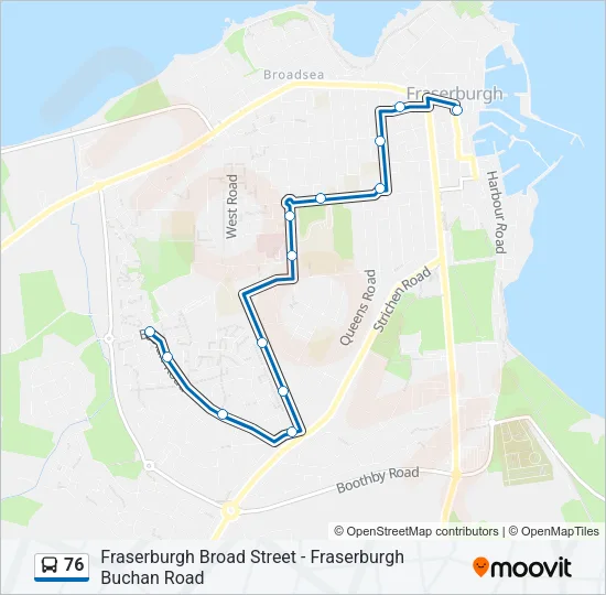 76 Bus Line Map
