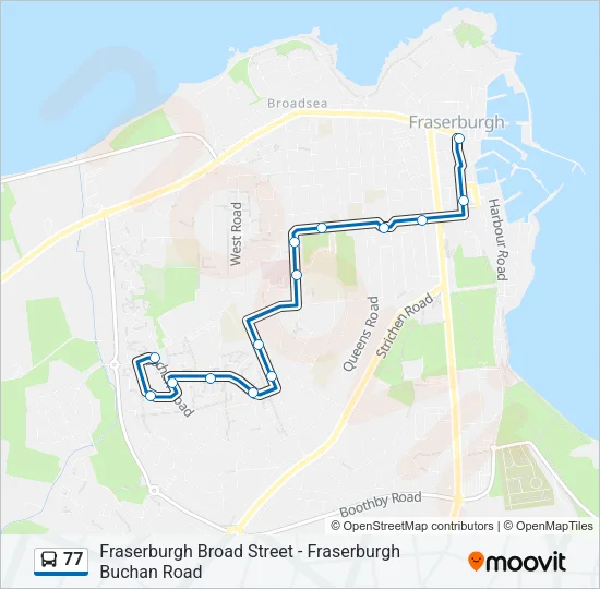 77 Bus Line Map