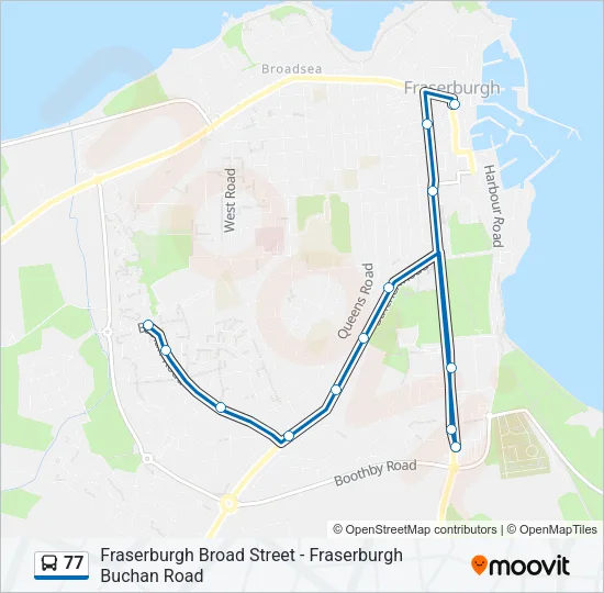 77 Bus Line Map