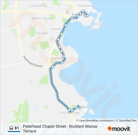 81 Bus Line Map