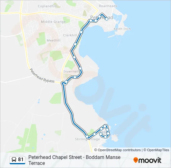 81 Bus Line Map