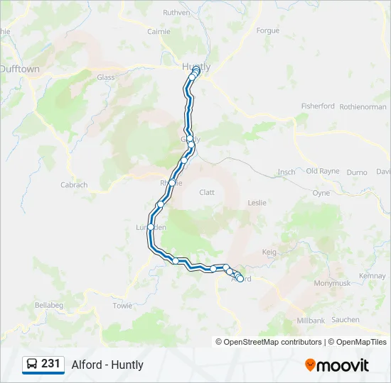 231 Bus Line Map