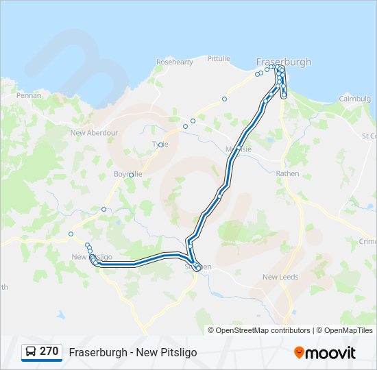 270 Bus Line Map