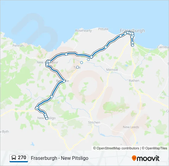 270 Bus Line Map