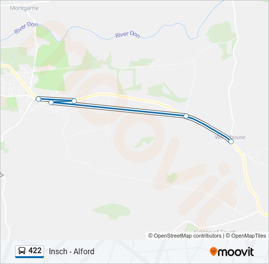 422 Bus Line Map