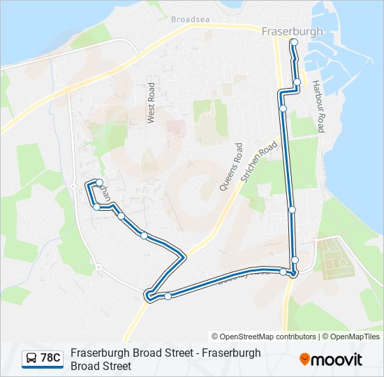 78C bus Line Map