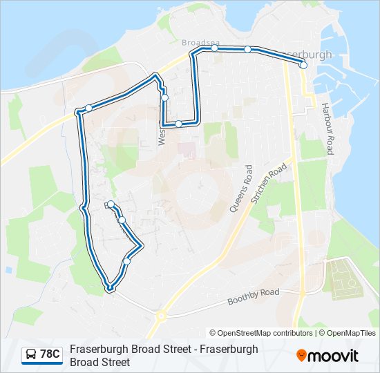 78C Bus Line Map
