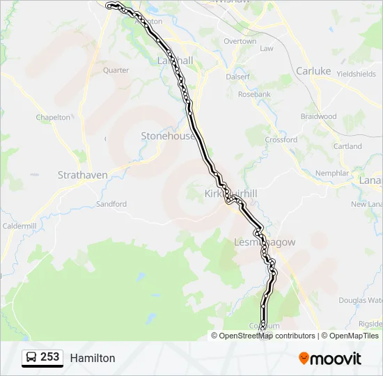 253 Bus Line Map