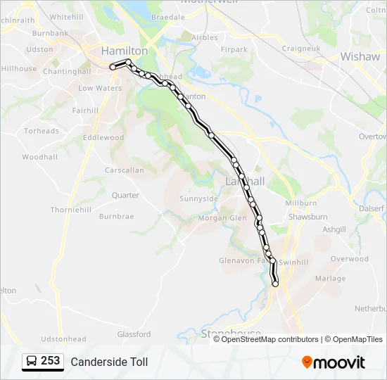 253 Bus Line Map