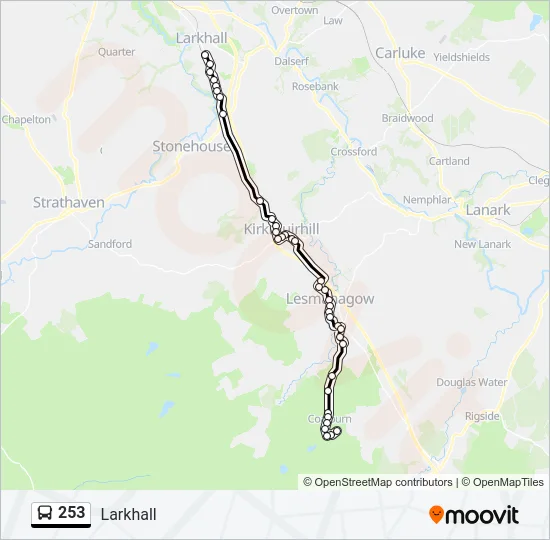 253 Bus Line Map
