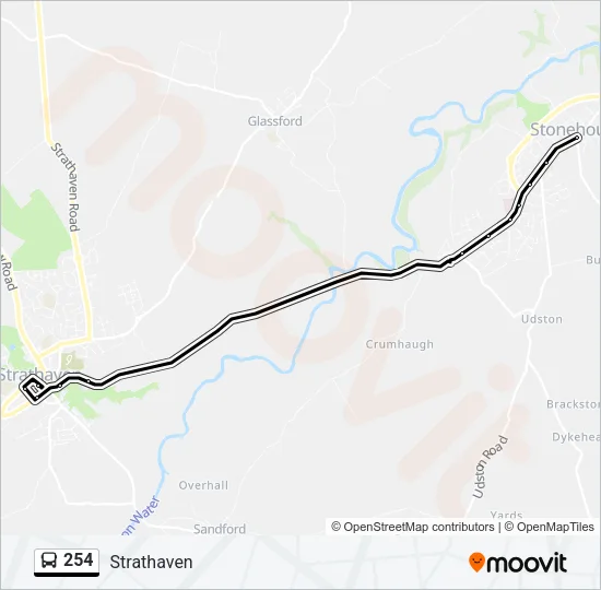 254 Bus Line Map