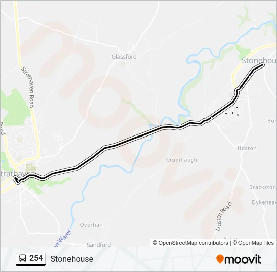254 Bus Line Map
