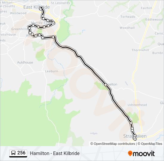 256 Bus Line Map