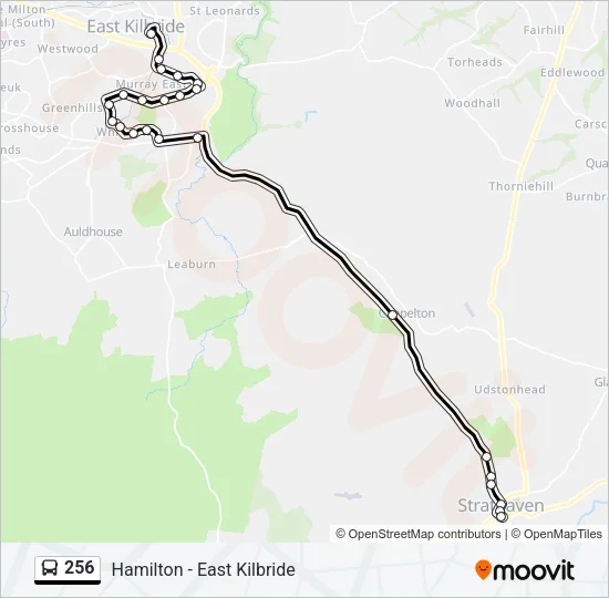 256 Bus Line Map