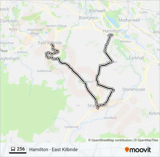 256 Bus Line Map