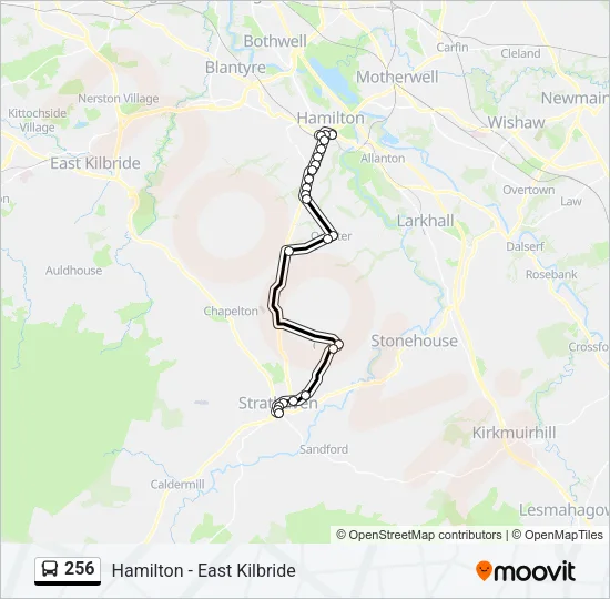 256 Bus Line Map