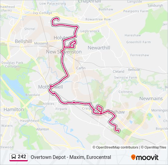 242 Bus Line Map
