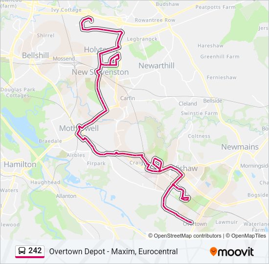 242 Bus Line Map