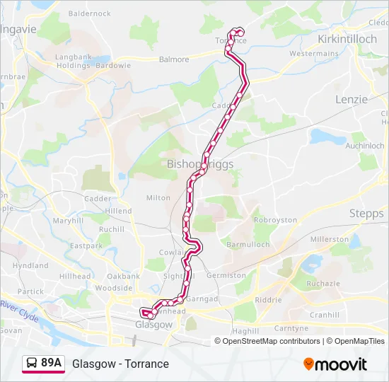 89A Bus Line Map