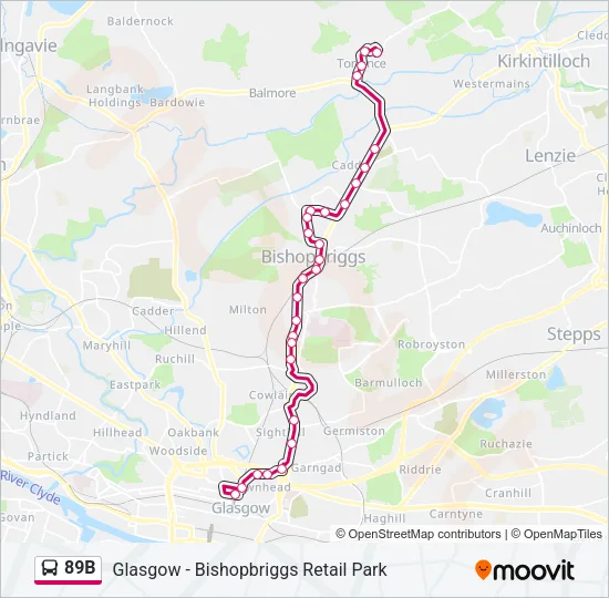 89B Bus Line Map