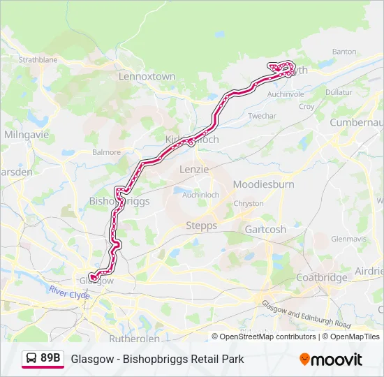 89B Bus Line Map