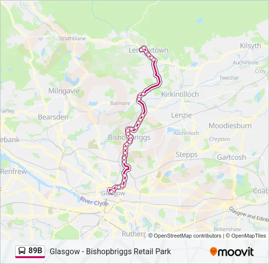 89B Bus Line Map