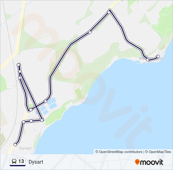 13 Bus Line Map
