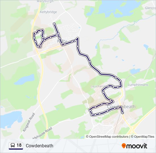 18 Route Schedules, Stops & Maps Cowdenbeath (Updated)