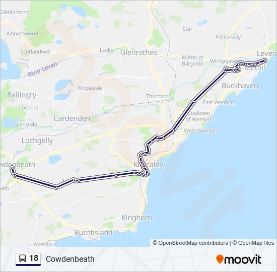 18 Route: Schedules, Stops & Maps - Cowdenbeath (Updated)