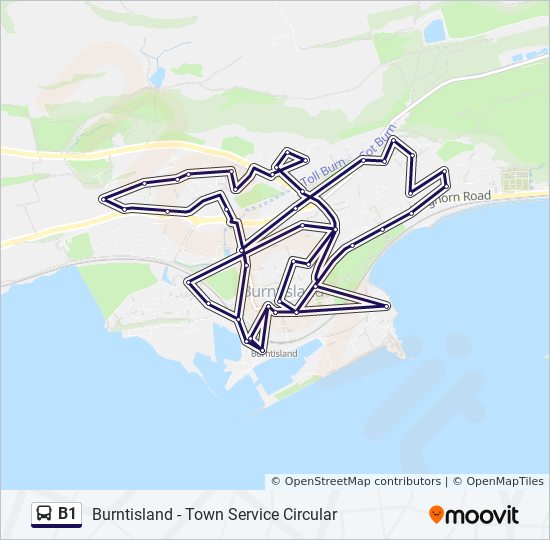 B1 Bus Route Map B1 Route: Schedules, Stops & Maps - Burntisland (Updated)