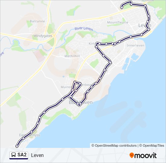 SA2 Bus Line Map