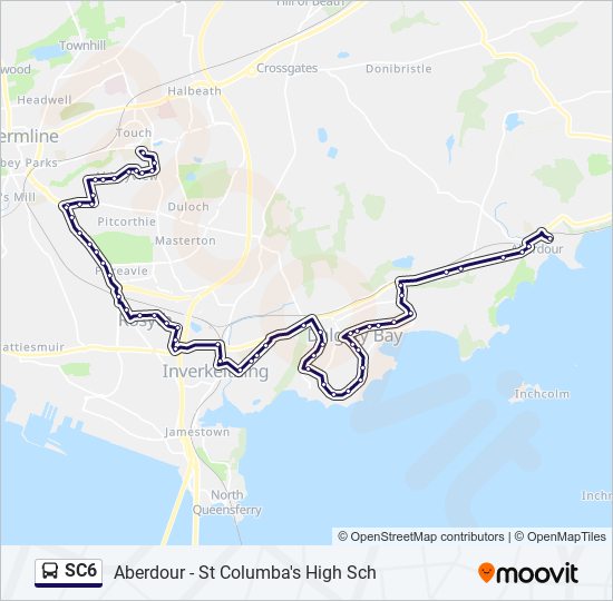 SC6 Bus Line Map