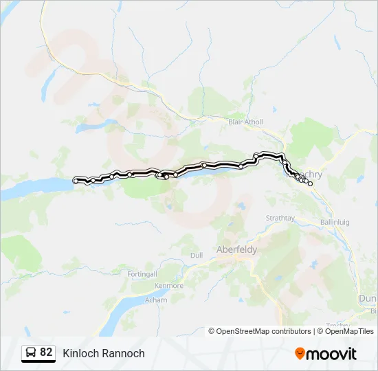 82 Bus Line Map
