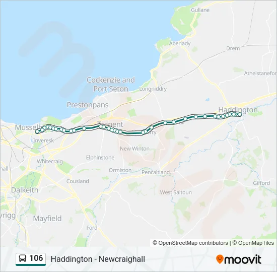 106 Bus Line Map
