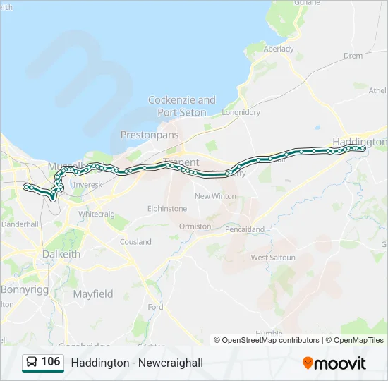 106 Bus Line Map