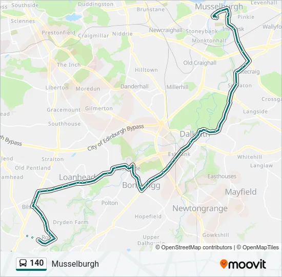 140 Bus Line Map