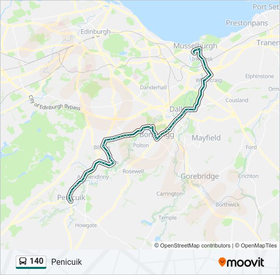 140 Bus Line Map