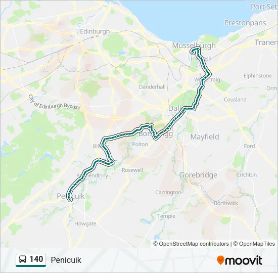 140 Bus Line Map