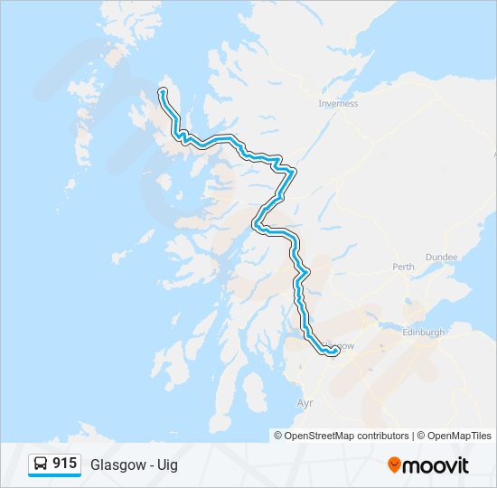 915 bus Line Map