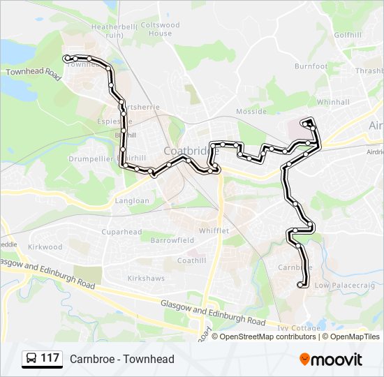 Bus 117 Route Map 117 Route: Schedules, Stops & Maps - Blairhill (Updated)