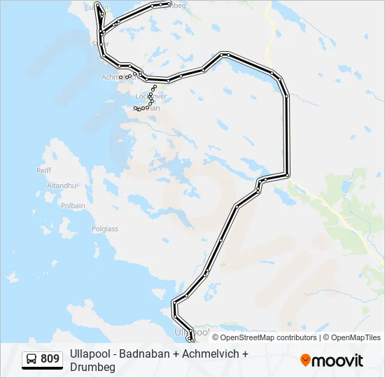 809 Bus Line Map