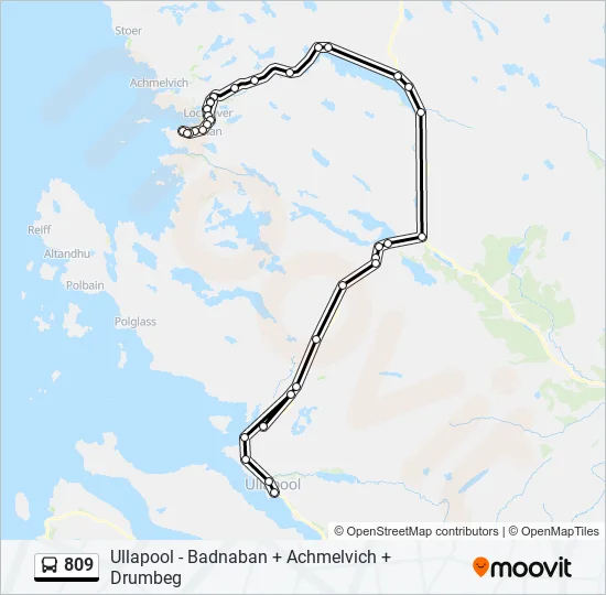 809 Bus Line Map